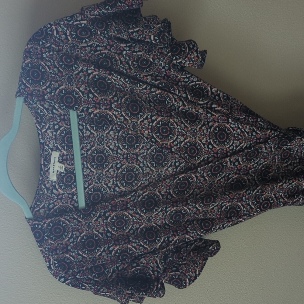 Max Studio Ruffle Wrap Dress